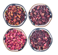 Rum Gearomatiseerde Fruit Thee Gemengd Gedroogd Fruit Bloemen Thee Met Blauwe Bessen Raspberry