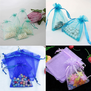 Kantong <span class=keywords><strong>Organza</strong></span> Grosir 7x9cm Kantong Hadiah Kecil Terima Pesanan Kemasan Kustom Dengan Tali untuk Perhiasan Pernikahan - Product Image 6