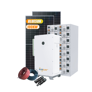 Sistema Híbrido Solar de 50KW 100KW con Sistema de Almacenamiento de Baterías BESS de 112KWh 261KWh para Aplicaciones Industriales y Comerciales - Product Image 1