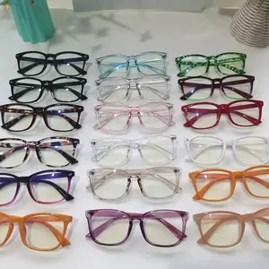 2021 Optical Glasses UV400 Unisex Custom Logo Classic Square Frames Reading Glasses Anti Blue Light Blocking Glasses