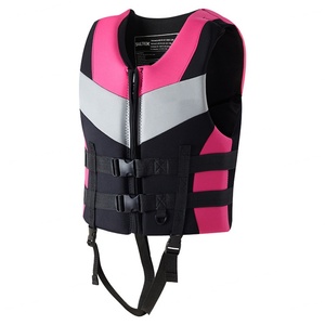 Veste de kayak en néoprène orange pour adultes et enfants, personnalisable en gros, directement de l'usine, gilet de sauvetage flottant - Product Image 2