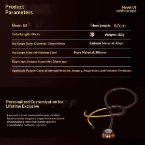 Nuevo Estetoscopio Modelo Doble Cara para Estudiantes de Medicina, Uso Pediátrico y Fetal, Receptor de Latidos del Corazón del Embarazado - Product Image 4