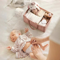Sac à couches bébé en feutre léger avec rangement organisateur multi-compartiments pour maman voyage hôpital utilisation
