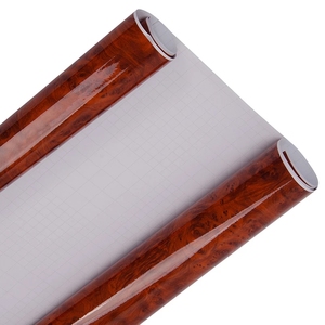 Vinilo Adhesivo con Diseño de Madera Brillante de 30*100cm, <span class=keywords><strong>Película</strong></span> Autoadhesiva para Interiores de Automóviles, Accesorios para Automóviles, Adhesivos para Automóviles Color Granate - Product Image 2