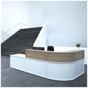 Mostrador de Recepción Personalizado Shinestone, Color Crema, Superventas, Mostrador <span class=keywords><strong>para</strong></span> Salón de Belleza, <span class=keywords><strong>Mesa</strong></span> de Recepción Circular Pequeña <span class=keywords><strong>para</strong></span> Salón de <span class=keywords><strong>Uñas</strong></span> - Product Image 4