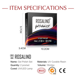 Rosalind – <span class=keywords><strong>kit</strong></span> de <span class=keywords><strong>vernis</strong></span> à ongles en gel <span class=keywords><strong>semi</strong></span>-<span class=keywords><strong>permanent</strong></span>, 2 couleurs, <span class=keywords><strong>lampe</strong></span> uv/led longue durée, 15ml - Product Image 6