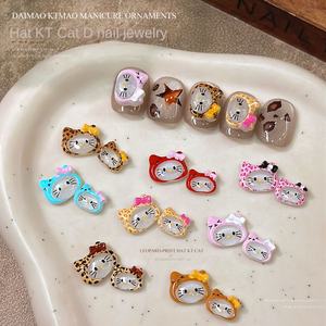 10 piezas/bolsa, Venta al por Mayor, Nuevos Adornos de <span class=keywords><strong>Uñas</strong></span> 3D de Dibujos Animados de <span class=keywords><strong>Hello</strong></span> <span class=keywords><strong>Kitty</strong></span>, Lindos Adornos de <span class=keywords><strong>Uñas</strong></span> de Resina Plástica con Diseño de Gato Katy y Lazo - Product Image 2