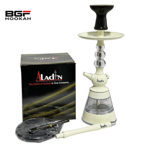 Nueva llegada al por mayor: Set de fumar shisha/narguile de acrílico de alta calidad de 36 cm con cachimba de aluminio - Product Image 6