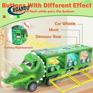 Kinder 11 in <span class=keywords><strong>1</strong></span> Dinosaurier Truck Auto mit Light Music & Roar Sound Dino Truck Spielzeug für Kinder - Product Image 3