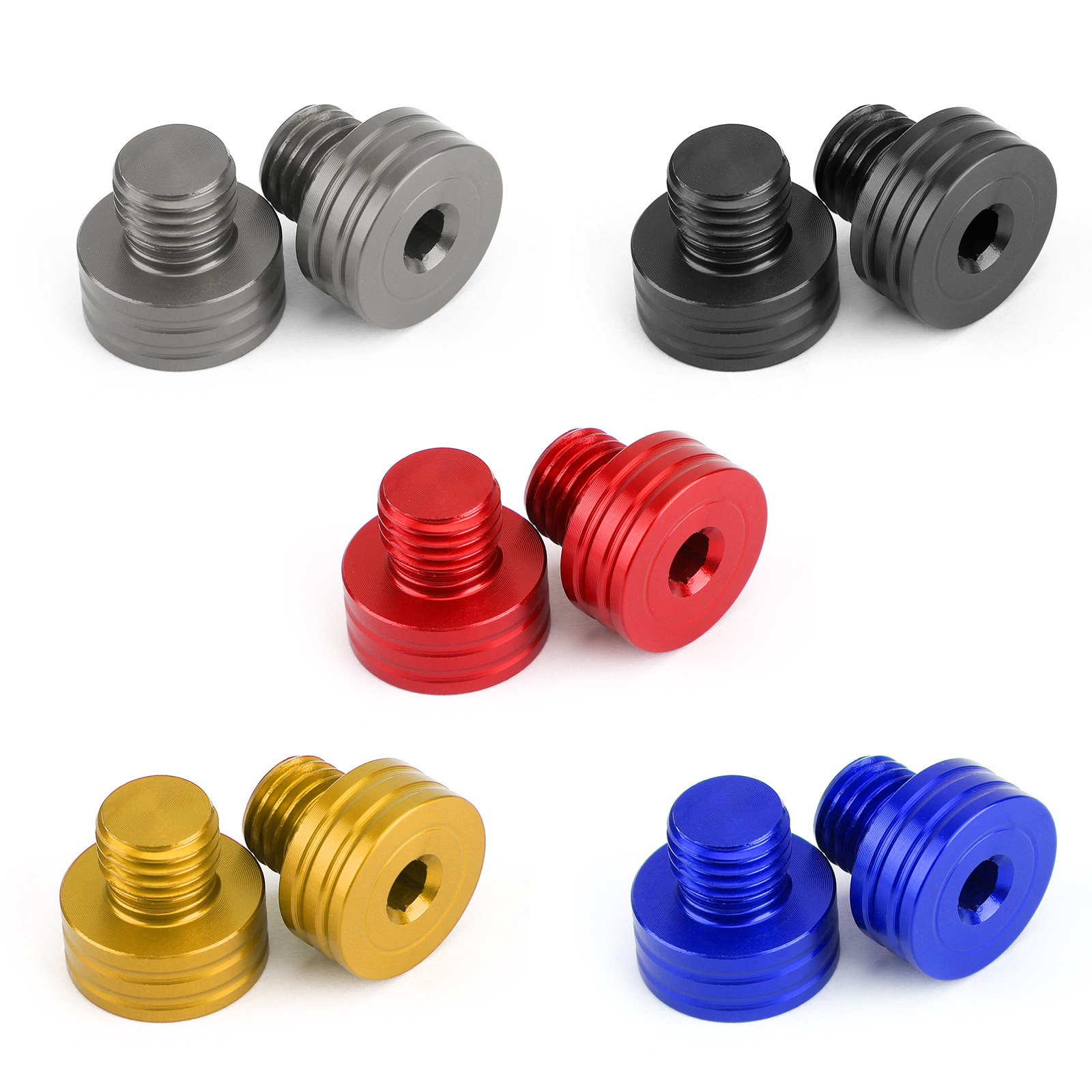 For BMW S1000R s1000xr R1200GS for Suzuki SV650 for Honda Motorcycle Universal M10 1.25mm Mirror Hole Plugs Screw