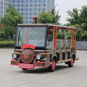 New Electric Sightseeing Bus Tourist 72V 14 Seat Tourist Sightseeing Shuttle Bus With CE