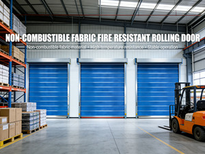 <span class=keywords><strong>Porte</strong></span> coupe-feu industrielle, <span class=keywords><strong>porte</strong></span> à enroulement ignifugée, <span class=keywords><strong>porte</strong></span> à enroulement en tissu inorganique ignifugé, <span class=keywords><strong>porte</strong></span> à enroulement résistante au feu, portes coupe-feu homologuées UL - Product Image 1