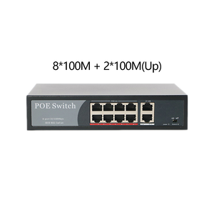 Nuevo Switch POE de 8 Puertos 802.3af/at 10/100/1000Mbps Full-Duplex Uplink RJ45+1*SFP Gigabit Ethernet de Montaje en Rack 48V 120W 3 Años de Garantía - Product Image 2