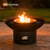 Brasero extérieur en métal pour barbecue, table à feu naturelle et écologique pour jardins et patios