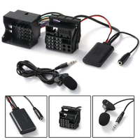 Adaptor Aux-in mobil kompatibel dengan Bluetooth, panggilan bebas genggam, adaptor AUX musik 5.0 kompatibel dengan Bluetooth untuk Ford Mondeo MK3 MK4