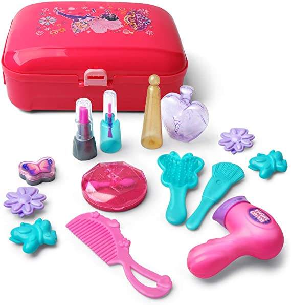 Girls Pretend Play Makeup Set Plastic Makeup Tools for Kids