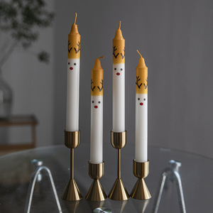 20cm Classic <b>Long</b> Stick Nutcracker Knight Printed <b>Candles</b> Smokeless European <b>Candle</b> For Wedding Banquet Table Decor - Product Image 2