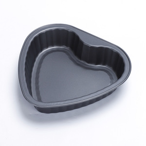 Heart Shaped Carbon Steel Cake <b>Mold</b> 2pcs Non Stick Coated Baking Pan For Cake Making - Product Image 5