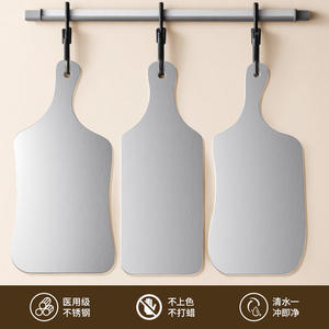 กระทะพิซซ่าสแตนเลสพร้อมด้ามจับ แผ่นอบเคลือบกันติด สำหรับใช้ในบ้าน ใช้กับเตาอบได้ ทนทาน หนา แข็งแรง - Product Image 5