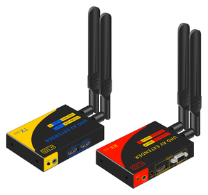 Nuevo Producto <span class=keywords><strong>4K</strong></span> 30HZ/1080P HD H.265 Codec inalámbrico 100M <span class=keywords><strong>HDMI</strong></span> KVM receptor de red <span class=keywords><strong>HDMI</strong></span> VGA salida Dual para proyección/ordenador - Product Image 5
