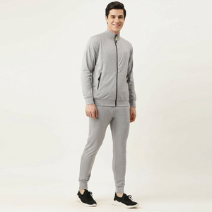 Survêtement pour homme en molleton technique de luxe 100% coton original, logo personnalisé, ensemble 2 pièces, respirant, lourd, pour l'extérieur - Product Image 2