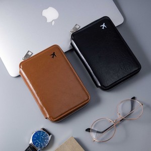 Portefeuille de voyage à fermeture éclair grande capacité avec logo personnalisé, organiseur de documents, passeport, carte d'embarquement, cartes de crédit, pochette à monnaie - Product Image 2