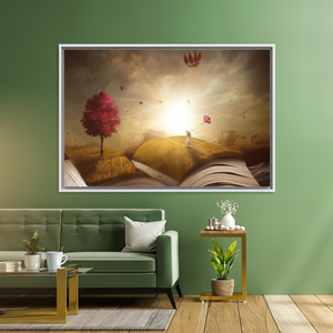 ธรรมชาติภายใน: งานศิลปะผ้าใบพิมพ์กระจกเทมเปอร์ผ้าใบกรอบสีขาว - Product Image 3