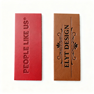 Custom Vintage Do <span class=keywords><strong>Old</strong></span> Rub Color Real Leather Label Jeans con parches de cuero - Product Image 1