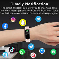 Pulsera Inteligente con Termómetro, Podómetro, Resistente al Agua IP67, Reloj Deportivo para Hombre y Mujer, Reloj Inteligente