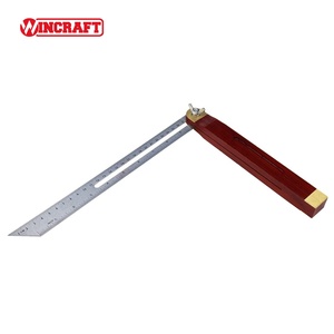 Règle carrée réglable en acier inoxydable en acajou pour bricolage <span class=keywords><strong>artisan</strong></span> constructeur charpentier architecte ingénieur Angle de mesure OEM - Product Image 5