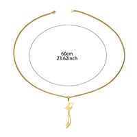 Pendentif simple en acier inoxydable en forme de sabre Scimitar Zulfiqar, style islamique arabe musulman, bijoux de mode, collier, vente en gros, Aïd