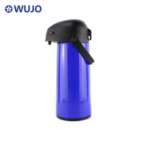 NUEVO Termo de Vidrio de 1l 1.9L con Bomba para Té Caliente 24 Horas, Termo de Café con Asa Portátil de WUJO