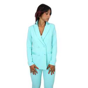 Women's Jacket Aqua Green Double Breasted <b>Blazer</b> Suit <b>Set</b> Formal Wear - Product Image 2