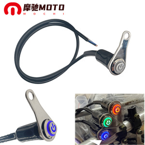 Mochi Motorcycle <b>Switch</b> Single Hole Indicator <b>Light</b> <b>Waterproof</b> Modified Steering Control For Off Road Vehicle - Product Image 1