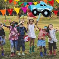 Pinata de coffre au trésor pour enfants fournitures de fête de pirate Pinata de pirate avec chauve-souris et confettis pour décor de fête d'anniversaire