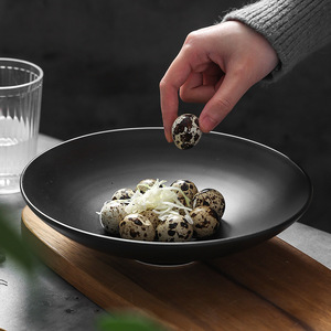 Ciotole a piedi coniche artistiche piatti freddi artistici in porcellana bianca personalizzata creativa in stile cinese per hotel e club - Product Image 3