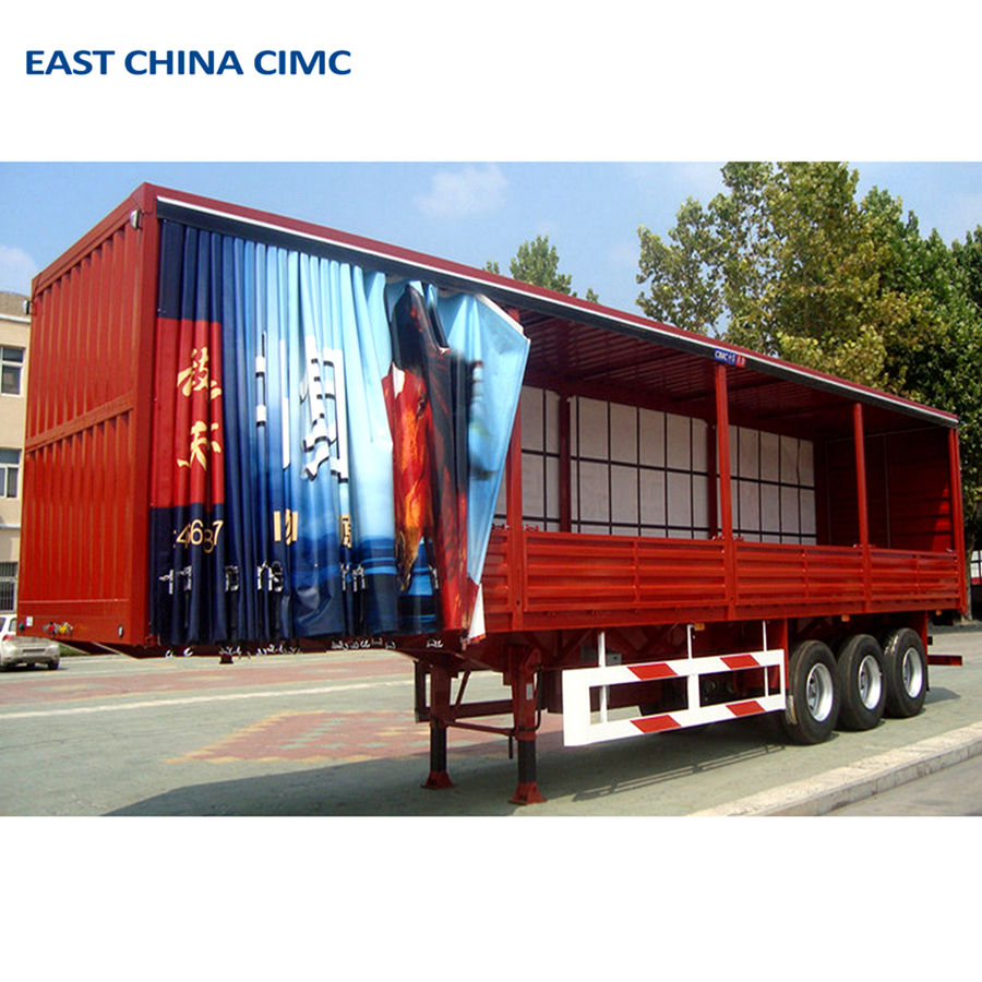 40 Tons Side Curtain Van Semi Trailer - Heavy Duty Transport, image size:900x900