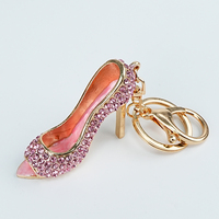 Porte-clés Chaussures à Talons Hauts pour Femmes et Filles, Design Ouvert, Strass, Vente Chaude