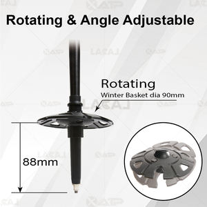 <span class=keywords><strong>Bastones</strong></span> de Senderismo XATP de Aluminio con Diseño Atractivo, Bloqueo Abatible y Ángulo de Rotación Ajustable - Product Image 4
