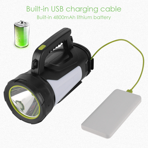 Grande <span class=keywords><strong>lampe</strong></span> de poche 5000lm Portable forte lumière étanche <span class=keywords><strong>avec</strong></span> lanière Rechargeable Power Bank Fonction projecteur pour l'extérieur - Product Image 3