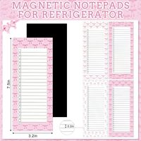 Notepad Magnetik Grosir, Daftar Belanja Kulkas Cetak Kustom untuk Dapur, Memo Pad Tugas Harian Massal dengan Magnet Kuat di Bagian Belakang