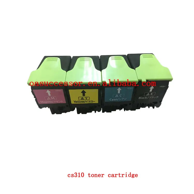 Cs310 cartucho de toner compatível, cartucho de toner 70c8hk0 70c8hc0 70c8hy0, para lexmark CS-310/410/510/c540n/c540dn/x543/x544dn