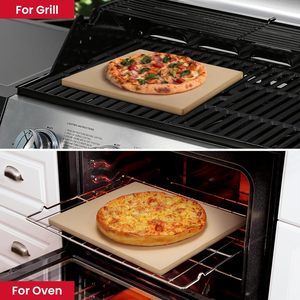<span class=keywords><strong>Pierre</strong></span> <span class=keywords><strong>à</strong></span> <span class=keywords><strong>pizza</strong></span> rectangulaire en cordiérite robuste <span class=keywords><strong>pour</strong></span> <span class=keywords><strong>four</strong></span> et grill, résistante aux chocs thermiques, <span class=keywords><strong>pour</strong></span> la cuisson du pain - Product Image 5