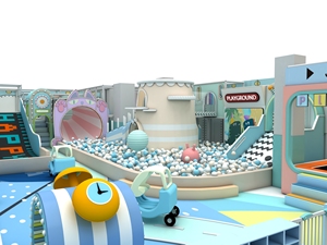 Aire de jeux intérieure personnalisée Château Macaron Menthe avec trampoline, piscine à balles et toboggan, espace de jeu souple pour parcs d'attractions, centres commerciaux et cafés pour enfants >500kg - Product Image 6