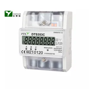 YTL DTS353C 0.25-80A DIN rail 3 Phase Four Wires MID B+D multi-function electrical energy meter