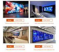 Écran LED UHLED COB P0.9 P1.2 P1.56 4K pour cinémas maison, panneau d'affichage LED intérieur ultra-fin, mur vidéo micro-LED