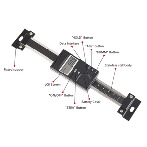 LCD 화면 디스플레이가있는 0-200mm 스테인리스 스틸 유연한 눈금자 선형 스케일 측정 ± 0.02mm 정확도 - Product Image 5