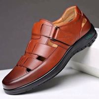 Nouvelles Chaussures Décontractées en Cuir Nuo 2026 pour Hommes – Mocassins Respirants et Légers Printemps-Été pour Personnes Âgées et d'Âge Moyen