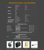 AVMATRIX PG4K 12G-SDI HDMI 2.0 Video Pattern Generator 4K60 Penguji Sinyal dengan Layar 5" Baterai 5000mAh SFP untuk Siaran