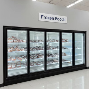 Vitrine Réfrigérée Verticale à Inverter 3 Portes 1000L pour Bœuf, Réfrigérateur Vertical avec Porte Vitrée, Équipement de Présentation de Glaces - Product Image 4